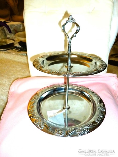 Stainless steel cake stand 30 cm high