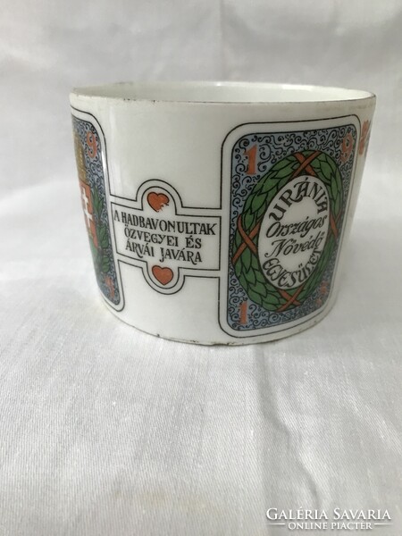 1014 Urania national women's protection association for the widows and orphans of conscripts porcelain mug