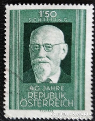 A1057p / austria 1958 karl renner stamp stamped