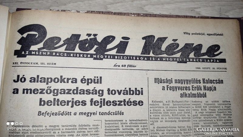 Petőfi Népe Újság egybekötve 1966