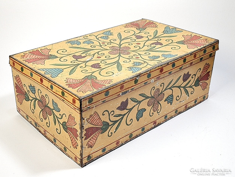 Gerbeaud / henrik kugler - antique metal box / large size! A rarer piece!