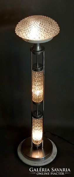 Art-deco richard essing floor lamp chrome glass crystal negotiable