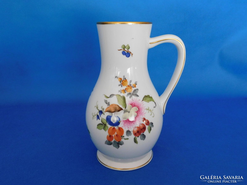 Herend fruit patterned pitcher vase