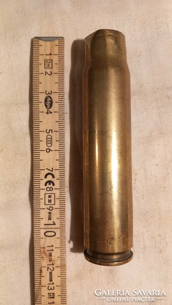 Copper projectile sleeve, marked
