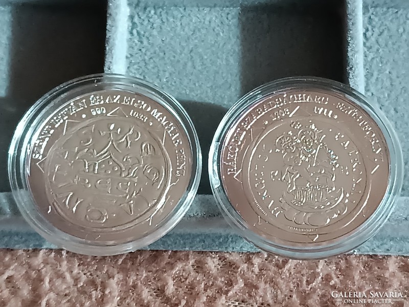 A magyar nemzet pénzérméi - 19 db egybe  .999 ezüst