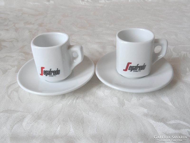 Segafredo porcelán kávés csésze + alj ( 2 db. )