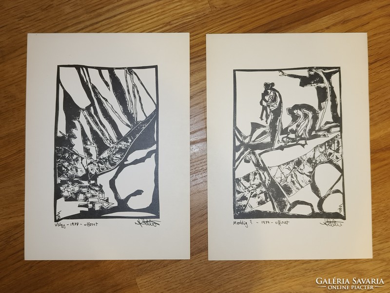 Stettner Béla grafikus kiállítás meghívója/1978