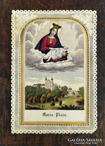 Old farewell holy image, prayer card