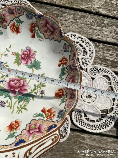 RITKA! Lenyűgöző Spode kagyló alakú chinoiserie kínáló, 1820 körül