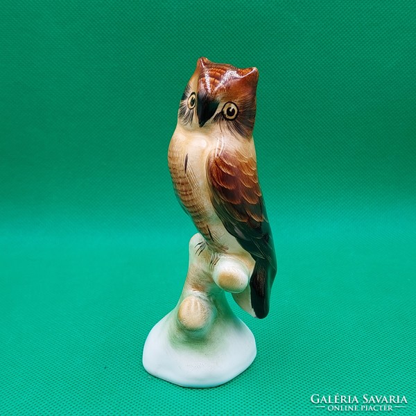 Bodrogkeresztúr ceramic owl figure
