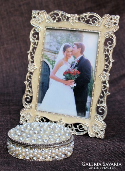 Wedding photo holder and wedding ring holder (58991)