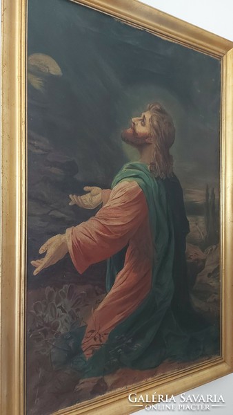 Zichy Mihály szignózott festmény olaj- vászon nagyméretű