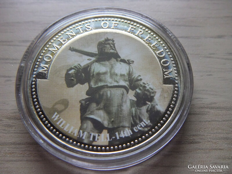 10 Dollar tell vilmos liberia 2001 in sealed capsule