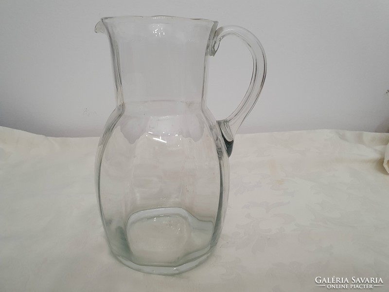 Glass wine jug