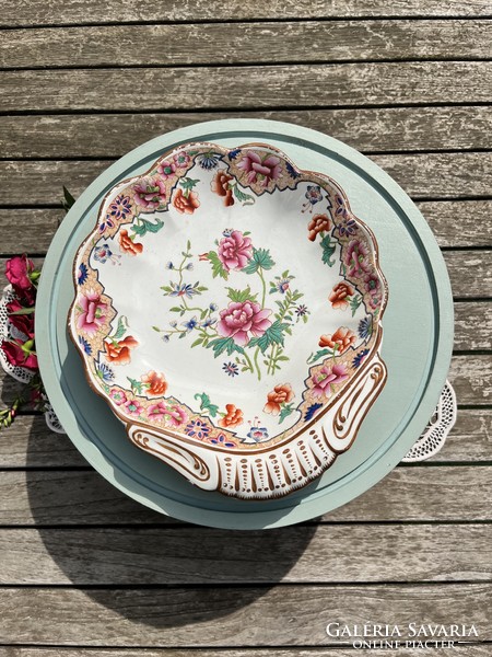 RITKA! Lenyűgöző Spode kagyló alakú chinoiserie kínáló, 1820 körül