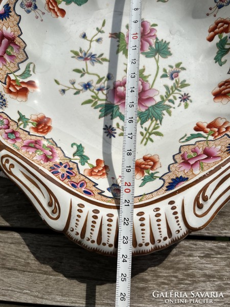 RITKA! Lenyűgöző Spode kagyló alakú chinoiserie kínáló, 1820 körül