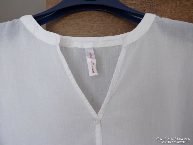 Sheego white poplin blouse