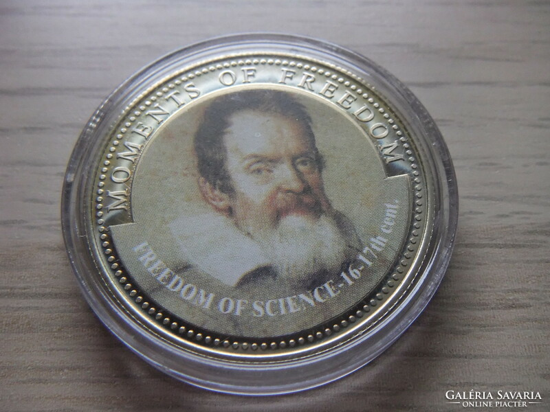 10 Dollar Freedom of Science (16th - 17th century) Liberia 2001 in sealed capsule