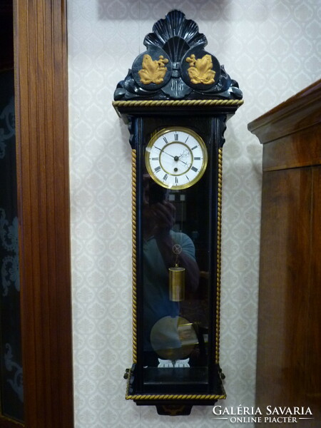 Very rare mini wall clock Vienna, ca.1850!!!