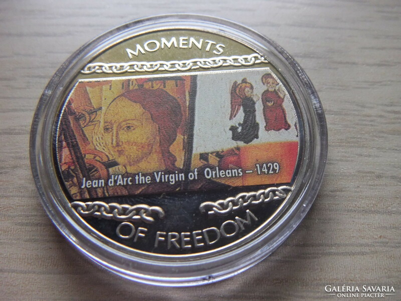 10 Dollar Virgin of Orleans (1429) Liberia 2004 in sealed capsule