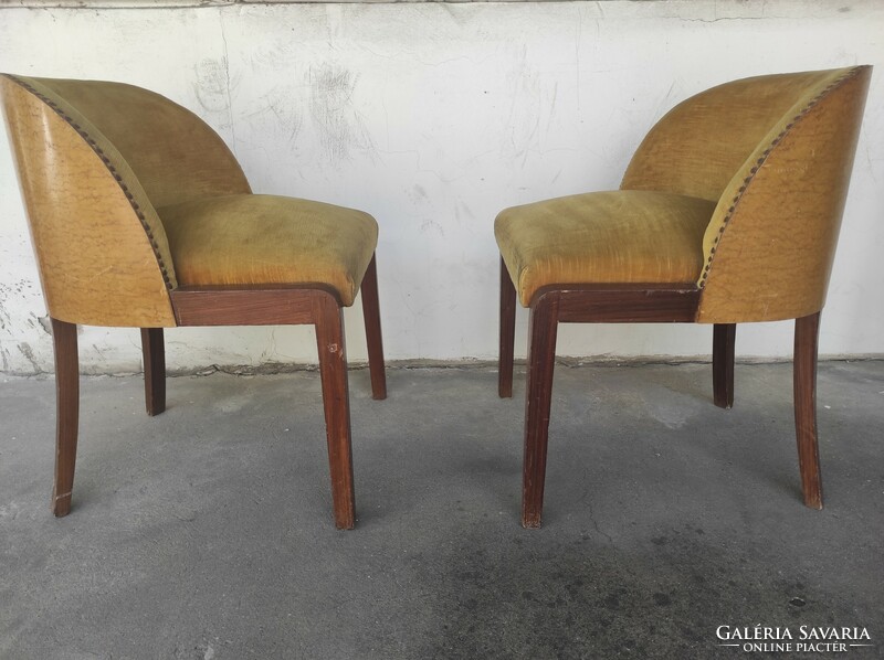 Art deco, French, pair of armchairs! Mid-century, vintage ..