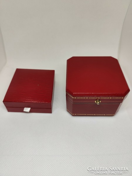 2 pieces of original cartier jewelry box. French luxury brand.