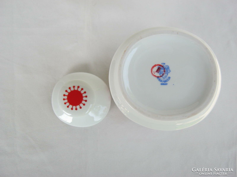 Alföldi porcelán Centrum Varia napocska mintás cukortartó fűszertartó cukor felirattal