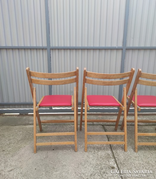 4 db összecsukható szék (vintage, retro, mid-century) eladó