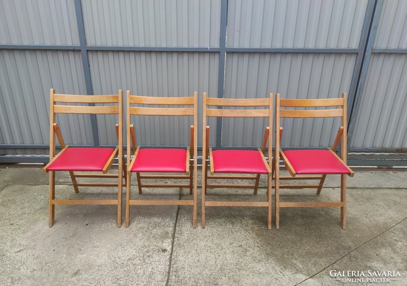 4 db összecsukható szék (vintage, retro, mid-century) eladó