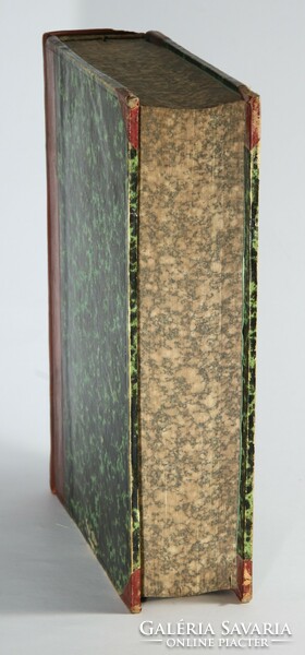 1858 - Latin-Magyar iskolai szótár Bibliofil dúsan aranyozott félbőr kötésben Első kiadás !!