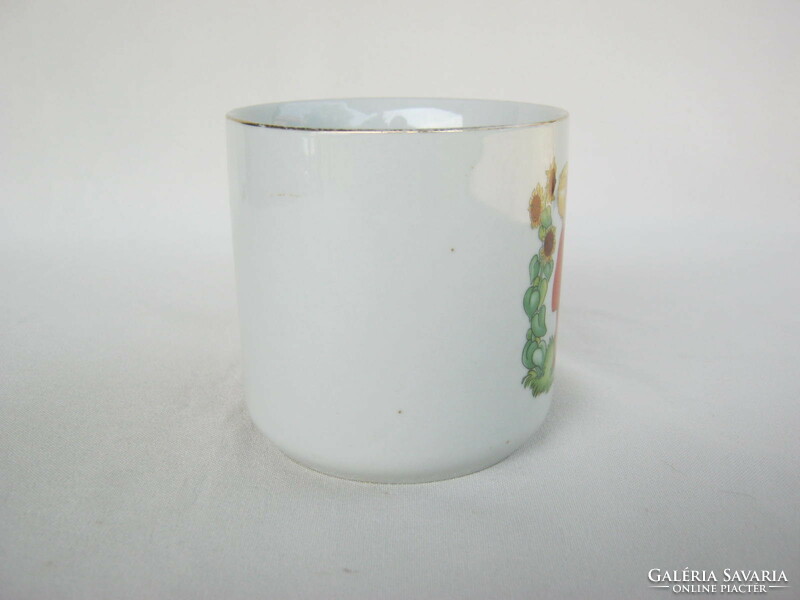 Zsolnay porcelán  mese mintás gyerek bögre