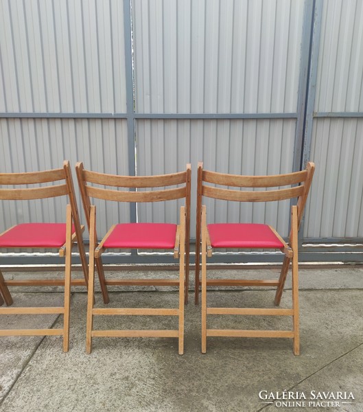 4 db összecsukható szék (vintage, retro, mid-century) eladó