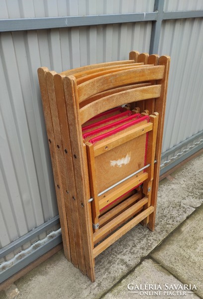 4 db összecsukható szék (vintage, retro, mid-century) eladó