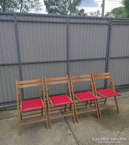 4 db összecsukható szék (vintage, retro, mid-century) eladó