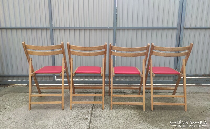 4 db összecsukható szék (vintage, retro, mid-century) eladó