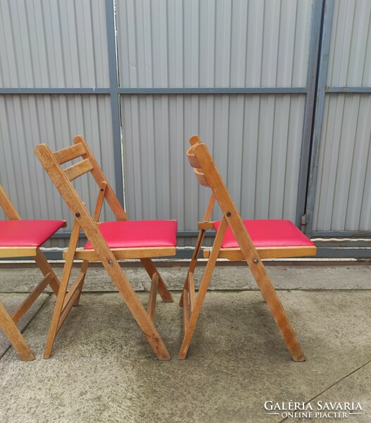 4 db összecsukható szék (vintage, retro, mid-century) eladó
