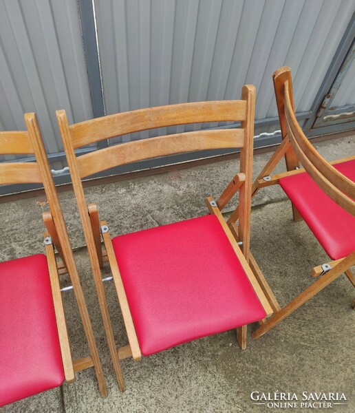 4 db összecsukható szék (vintage, retro, mid-century) eladó