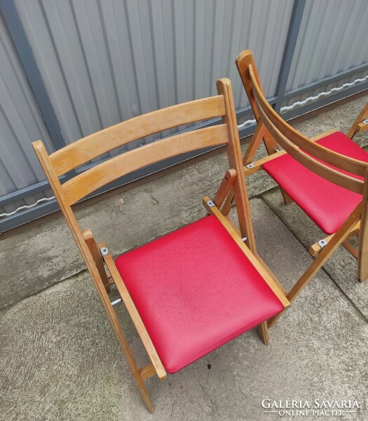 4 db összecsukható szék (vintage, retro, mid-century) eladó
