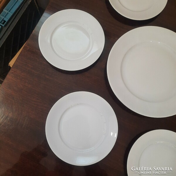 Kék mázas Herendi porcelán süteményes, desszertes készlet