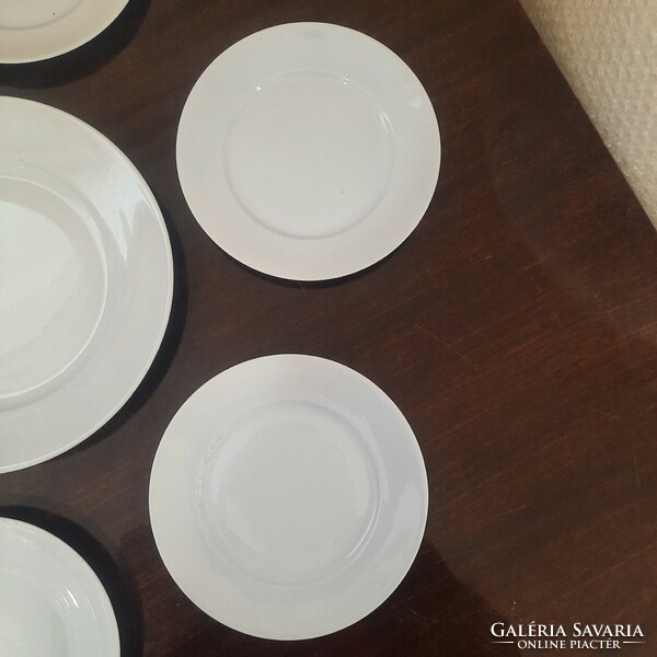 Kék mázas Herendi porcelán süteményes, desszertes készlet