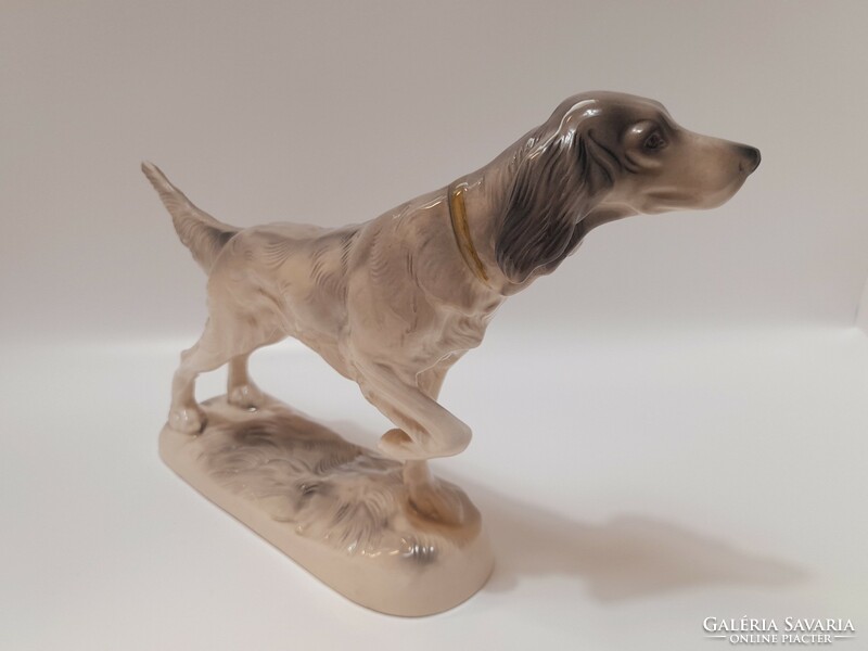 Katzhütte porcelán kutya, ír szetter, 28 cm