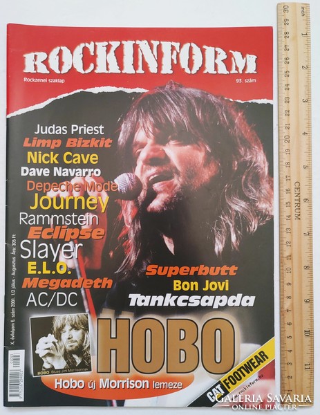 Rockinform 2001/7 Hobo Depeche Mode Limp Bizkit Nick Cave Journey Megadeth Rammstein ELO