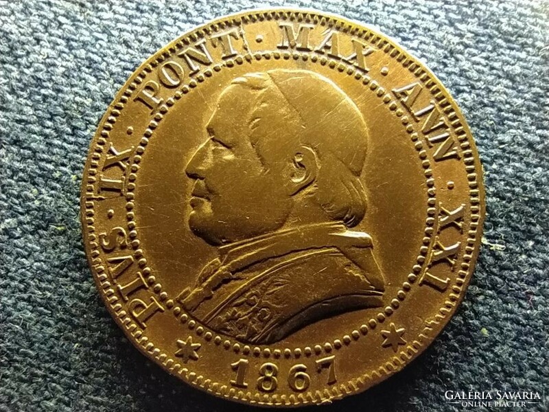 Pápai állam IX. Pius 1 soldo 1867 R