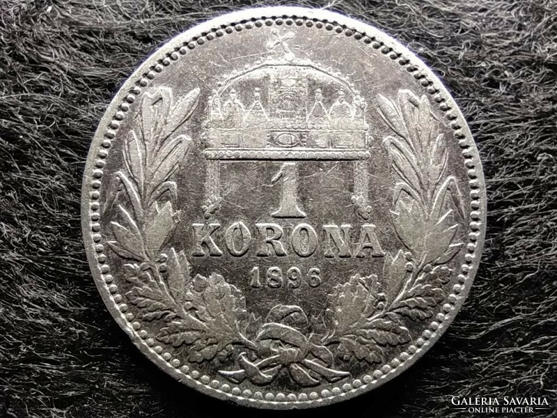 Magyarország I. Ferenc József (1848-1916) .835 Ezüst 1 Korona 1896 KB