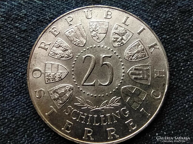 Ausztria Anton Bruckner .800 ezüst 25 Schilling 1962