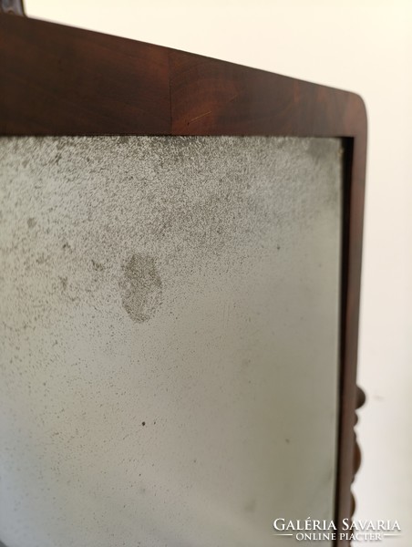 Antik biedermeier fa bútor nagy csavart oszlopos álló tükör 579 8947