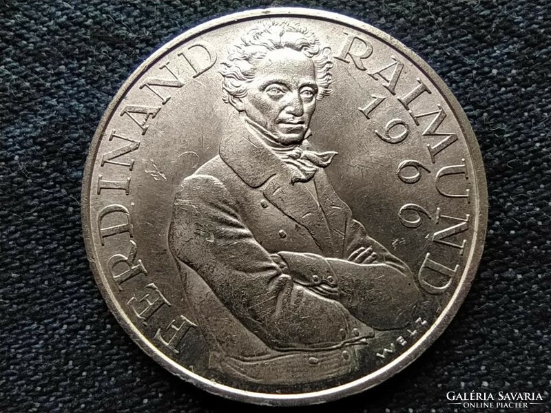 Ausztria Ferdinand Raimund halálának 130. évfordulója .800 ezüst 25 Schilling 1966