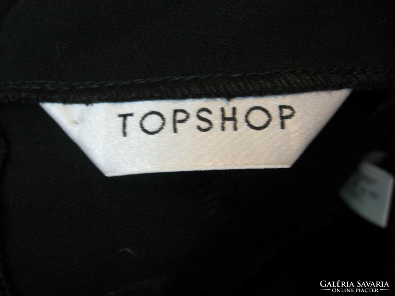 TOPSHOP pántos hosszú fekete zsorzsett női ruha 14 , 40