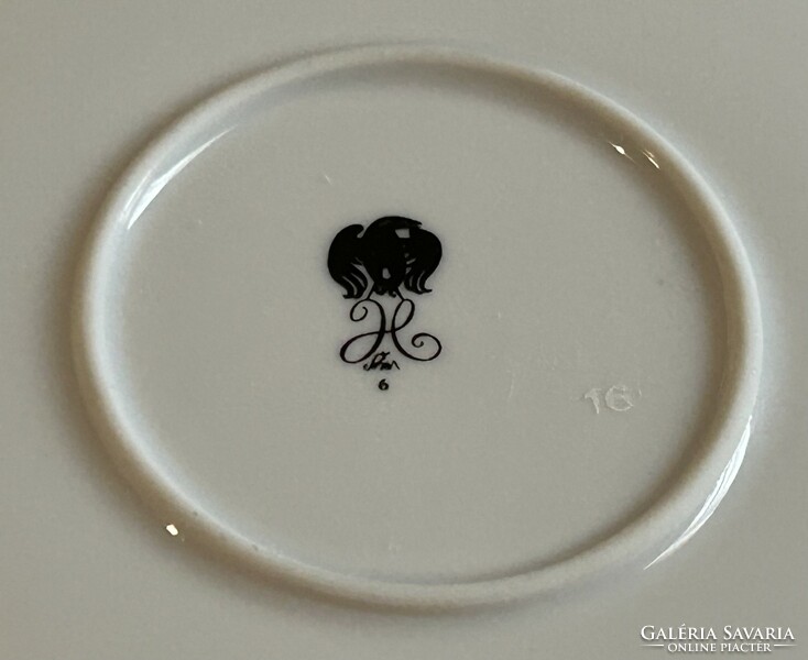 Hollóházi Szász Endre által tervezett Szent István királyt ábrázoló porcelán falitányér