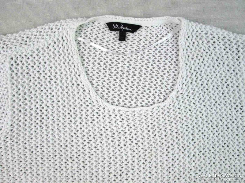 EREDETI ULLA POPKEN (4XL / 5XL) RÖVID UJJÚ NŐI KÖNNYED HORGOLT FELSŐ
